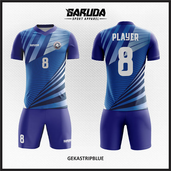 desain kostum futsal biru gradasi warna